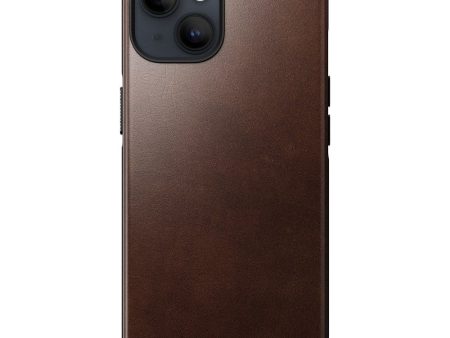 Nomad iPhone 15 Modern Horween Leather Cover - MagSafe Kompatibel - Brun Fashion