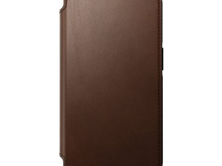 Nomad iPhone 14 Pro Modern Leather Folio Cover - MagSafe Kompatibel - Brun For Discount