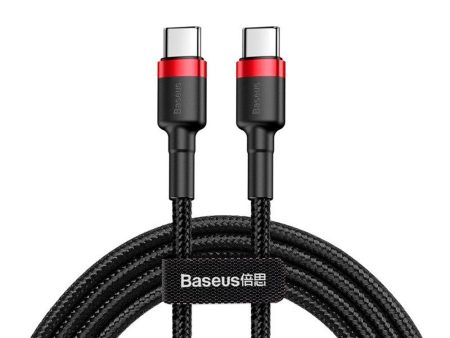 Baseus Cafule 60W PD USB-C til USB-C Kabel - 2m - Sort   Rød For Discount