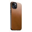 Nomad iPhone 14 Modern Leather Cover - MagSafe Kompatibel - Tan Online Hot Sale