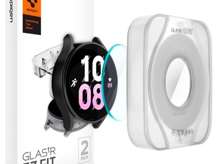 Samsung Galaxy Watch 5 Pro (45mm) Spigen EZ Fit GLAS.tR Skærmbeskyttelse - 2-stk. - Gennemsigtig Discount