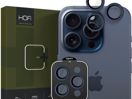 iPhone 15 Pro   15 Pro Max HOFI Camring Pro Plus - Kameralinse Glas - Mørkeblå Sale