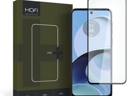 Motorola Moto G14 Hofi Glass Pro+ Hærdet Glas Skærmbeskyttelse - Case Friendly - Sort Kant Online