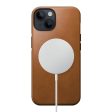 Nomad iPhone 14 Modern Leather Cover - MagSafe Kompatibel - Tan Online Hot Sale