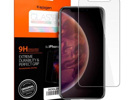 iPhone 11 Pro   X   Xs Spigen Glas.tr Slim HD Hærdet Glas Skærmbeskyttelse - Case Friendly - Gennemsigtig For Cheap