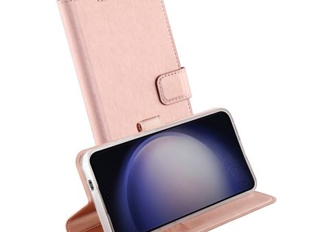 Samsung Galaxy S24 Vivanco Classic Wallet Flip Cover m. Pung - Rose Gold Online