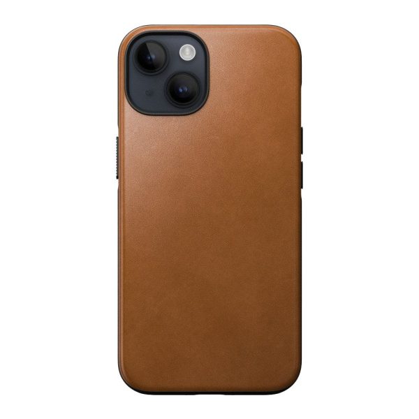 Nomad iPhone 14 Modern Leather Cover - MagSafe Kompatibel - Tan Online Hot Sale