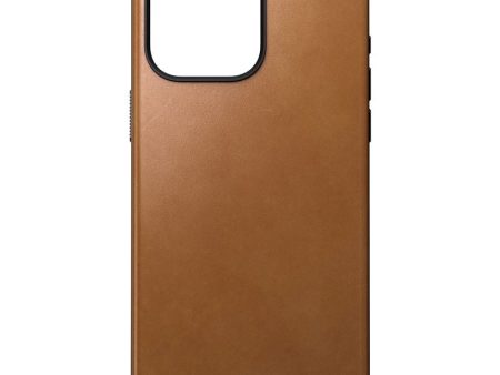 Nomad iPhone 15 Pro Max Modern Leather Cover - MagSafe Kompatibel - Tan For Cheap