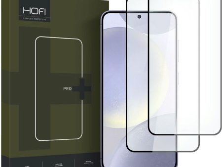 Samsung Galaxy S24+ (Plus) Hofi Glass Pro+ Hærdet Glas Skærmbeskyttelse - Case Friendly - 2-Pak - Sort Kant Cheap