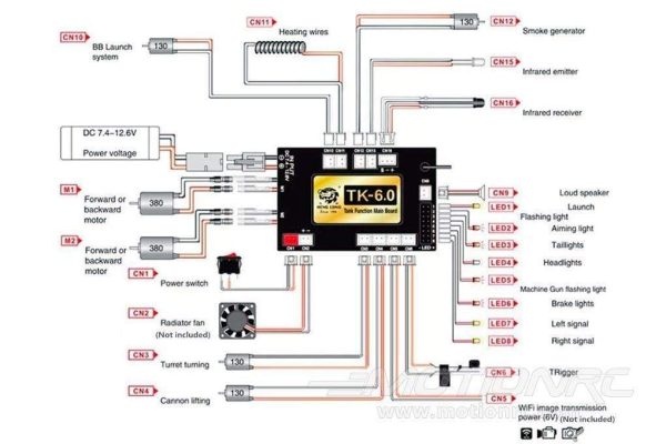 Heng Long 1 16 Scale Tank Multi-Function Control Unit Version TK6.0 Fashion