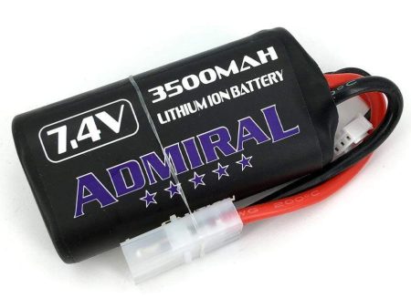 Admiral 3500mAh 2S 7.4V Li-ion Battery with Tamiya Connector on Sale