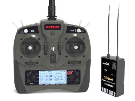 Detrum GAVIN-8C 8-Channel Transmitter with SR86A Receiver+Gyro - (OPEN BOX) Discount