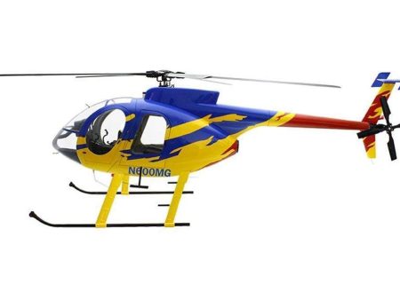 Roban MD-500E Yellow Blue Red 800 Size Scale Helicopter - ARF For Sale