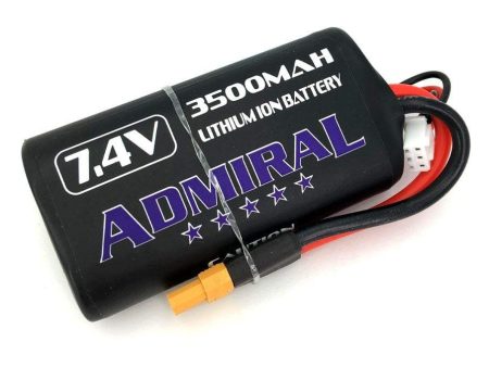 Admiral 3500mAh 2S 7.4V Li-ion Battery with XT30 Connector For Sale