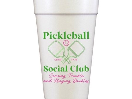 PICKLEBALL SOCIAL CLUB STYROFOAM Hot on Sale