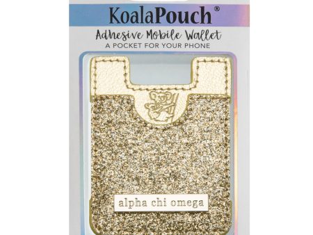 ALPHA CHI OMEGA GOLD GLITTER KOALA POUCH Supply