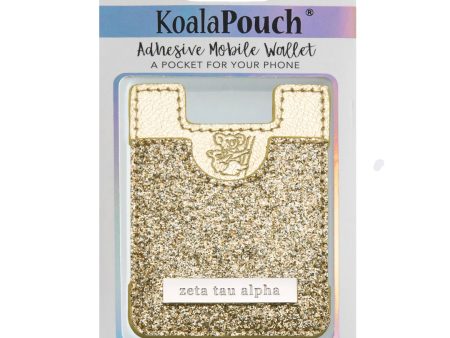 ZETA TAU ALPHA GOLD GLITTER KOALA POUCH Online