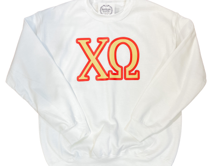 CHI OMEGA TWO COLOR SWEATSHIRT on Sale