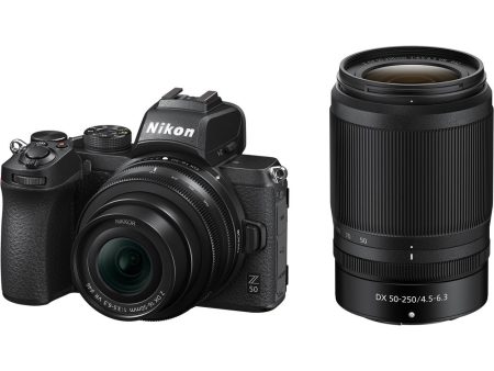 Nikon Z50 Mirrorless Digital Camera with 16-50mm & 50-250mm Lenses Online Sale