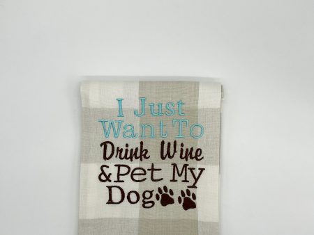 DRINK WINE PET DOG TOWEL Fashion