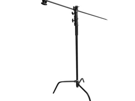 Zuma 10ft C Stand with Boom Arm and Turtle Base (BLACK) Hot on Sale