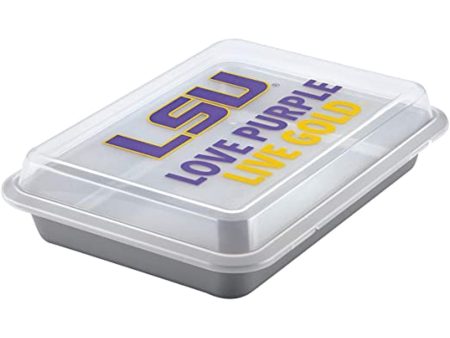 9X13 CAKE COVER LOUISIANA STATE UNIVERSITY For Discount