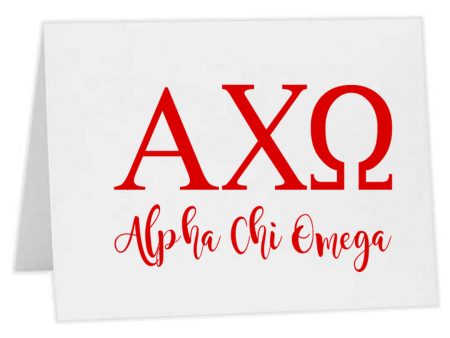 ALPHA CHI OMEGA NOTECARDS Online Sale