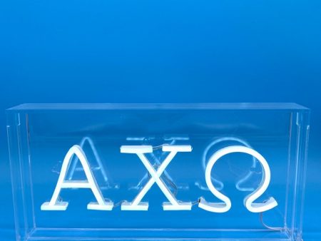 ALPHA CHI OMEGA LED NEON SIGN For Sale