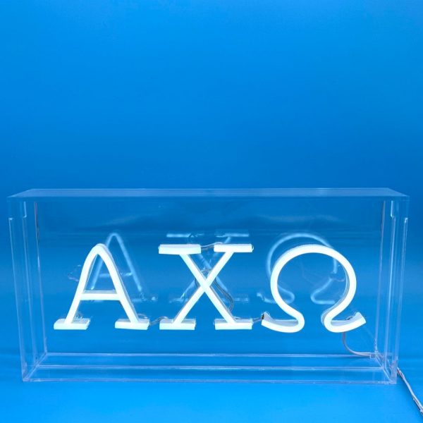 ALPHA CHI OMEGA LED NEON SIGN For Sale