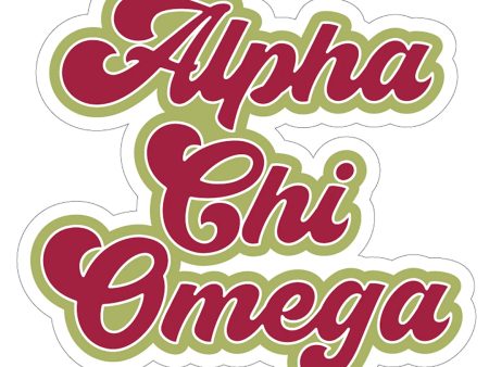 ALPHA CHI OMEGA CAR MAGNETS Hot on Sale