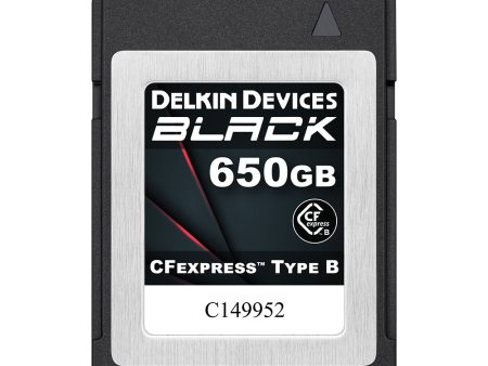 Delkin Devices BLACK 650GB CFexpress™ Type B Memory Card Sale