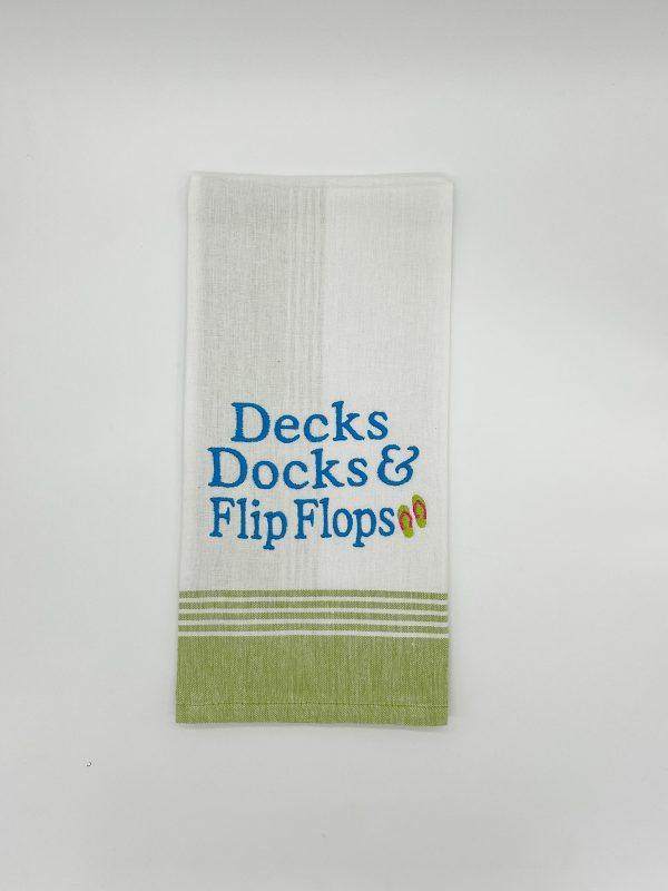 DECKS DOCKS & FLIP FLOPS TOWEL Sale