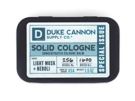 DUKE CANNON SOLID COLOGNE LIGHT MUSK & NEROLI Cheap