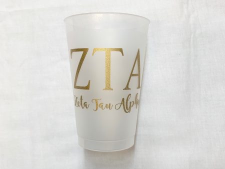 ZETA TAU ALPHA FROST FLEX CUP SET For Cheap