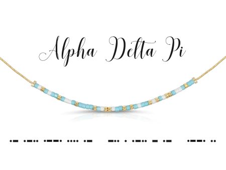 ALPHA DELTA PI DOT & DASH NECKLACE Supply