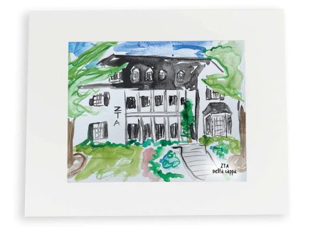 ZETA TAU ALPHA LOUISIANA STATE UNIVERSITY HOUSE PRINT Online