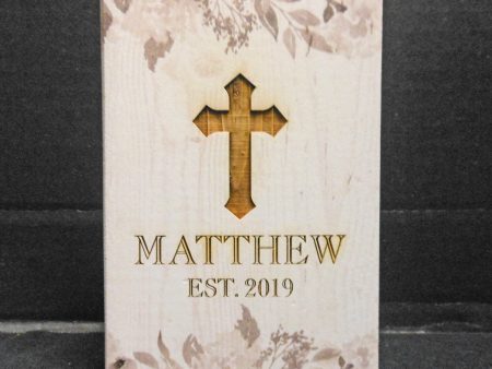 PERSONALIZED FLORAL BLOCK Hot on Sale