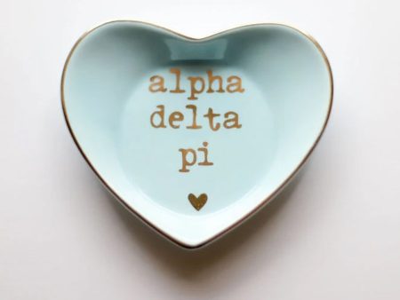 ALPHA DELTA PI HEART RING DISH Cheap