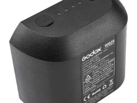 Godox WB26 Rechargeable Lithium-Ion Battery Pack for AD600Pro Flash (28.8V, 2600mAh) Supply