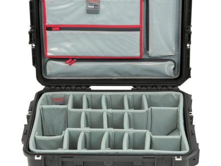 SKB iSeries 2215-8 Waterproof Utility Case with Wheels, Think Tank Photo Dividers, and Lid Organizer (Black) Fashion