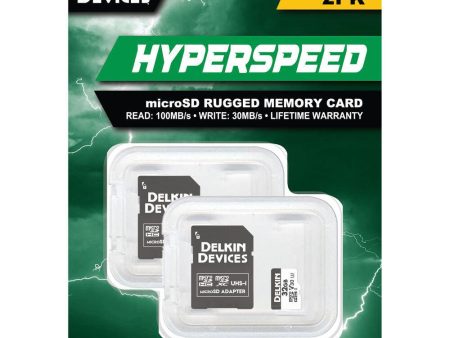 Delkin Devices 32GB Hyperspeed UHS-I microSDHC Memory Card with SD Adapter (2-Pack) Discount