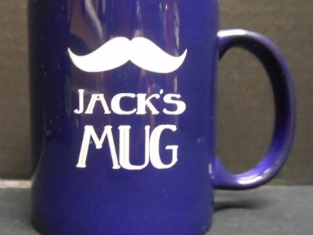 PERSONALIZED WHITE AND NAVY MUG Discount