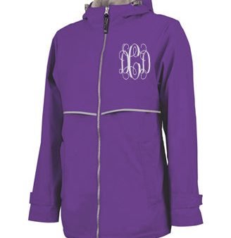 NEW ENGLANDER RAIN JACKET PURPLE Online now