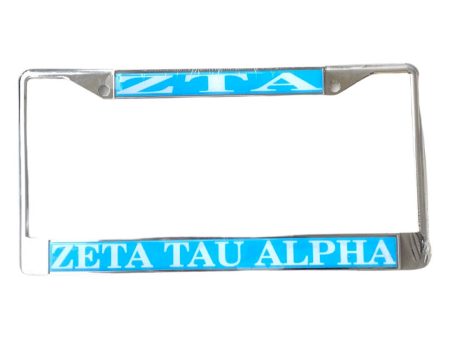 ZETA TAU ALPHA LICENSE PLATE FRAME Sale