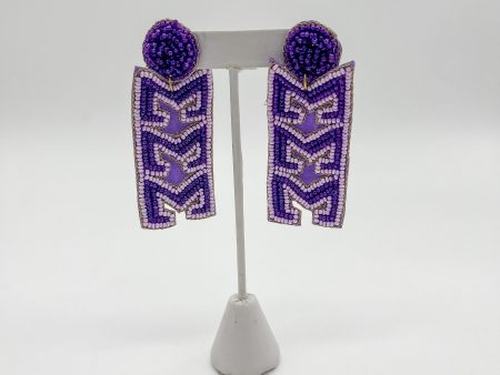 SIGMA SIGMA SIGMA BEADED EARRINGS Supply