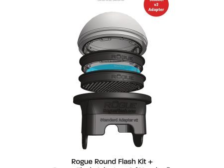 Rogue Photographic Design Design Round Flash Kit + Flash Adapter V2 (Standard) Fashion