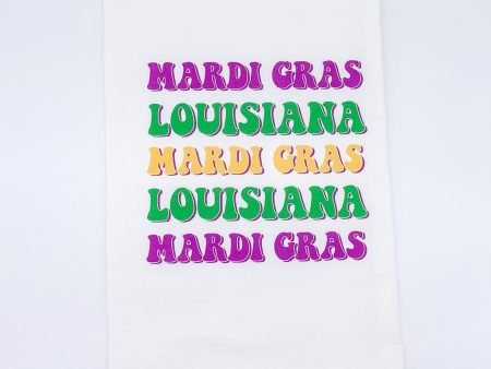 MULTI MARDI GRAS TOWEL For Discount