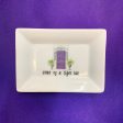 PURPLE DOOR TIGER FAN MINI DISH Online now