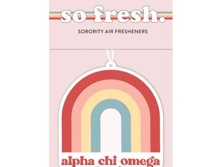 ALPHA CHI OMEGA RAINBOW AIR FRESHENER Sale