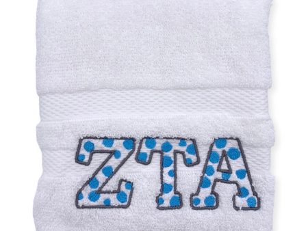 ZETA TAU ALPHA DOT HAND TOWEL Online Sale